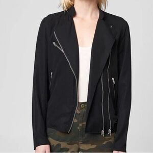 Blank NYC Double Zipper Black Moto Jacket Women's XS